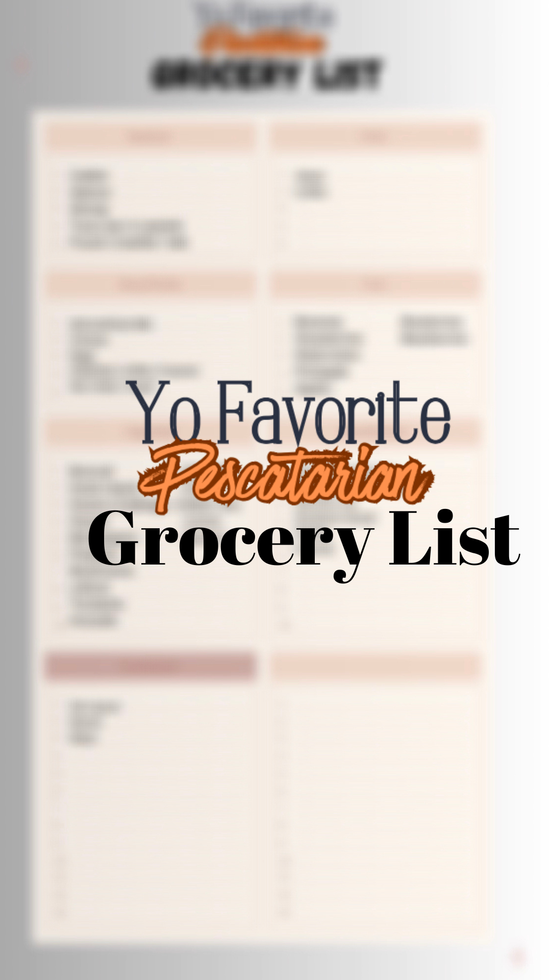 Grocery List